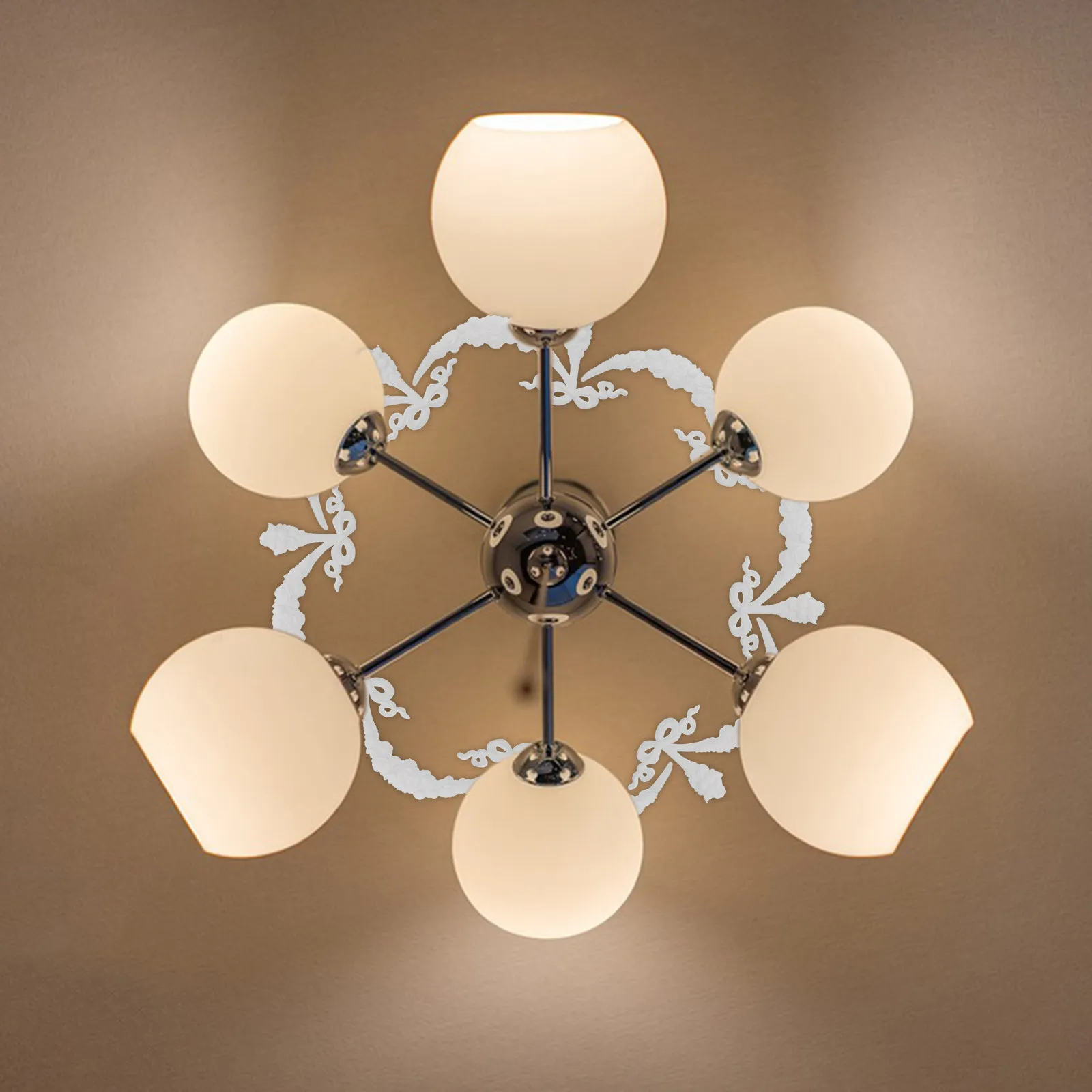 European Style Ceiling Medallion for Chandelier Fan Light Fixture Unpainted Plaster Look Onlay DIY Decor Ceiling Decor Large