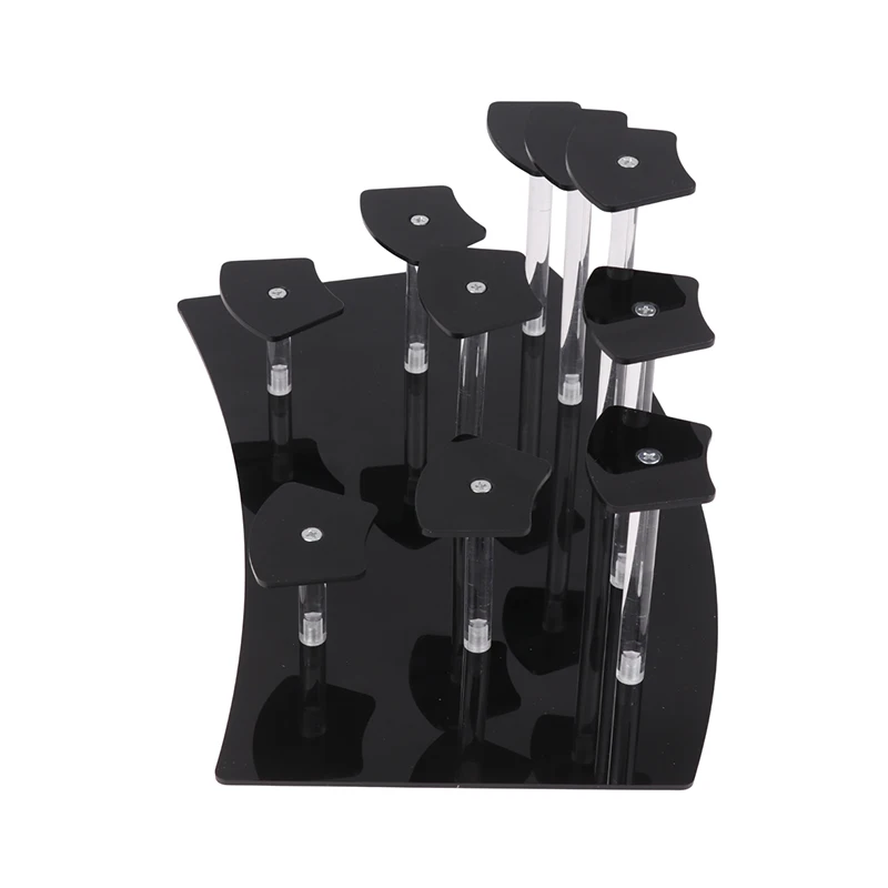 Hua 10 camadas figuras de animação display acrílico suporte cupcake para sobremesa cosméticos unha polonês argila boneca jóias ideias para presentes