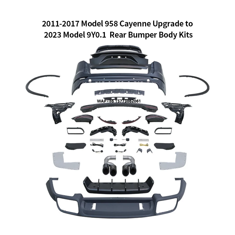 

Red Light Rear Bumper Rear Door Fit for 2011-2017 Year 958 Old to New 9y0.1 Turbo for