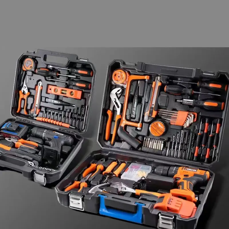 Professional Complete ToolKit Tool Set Repairs Metal Wood Car Maintenance combination Tool Box Home drill Complete toolbox