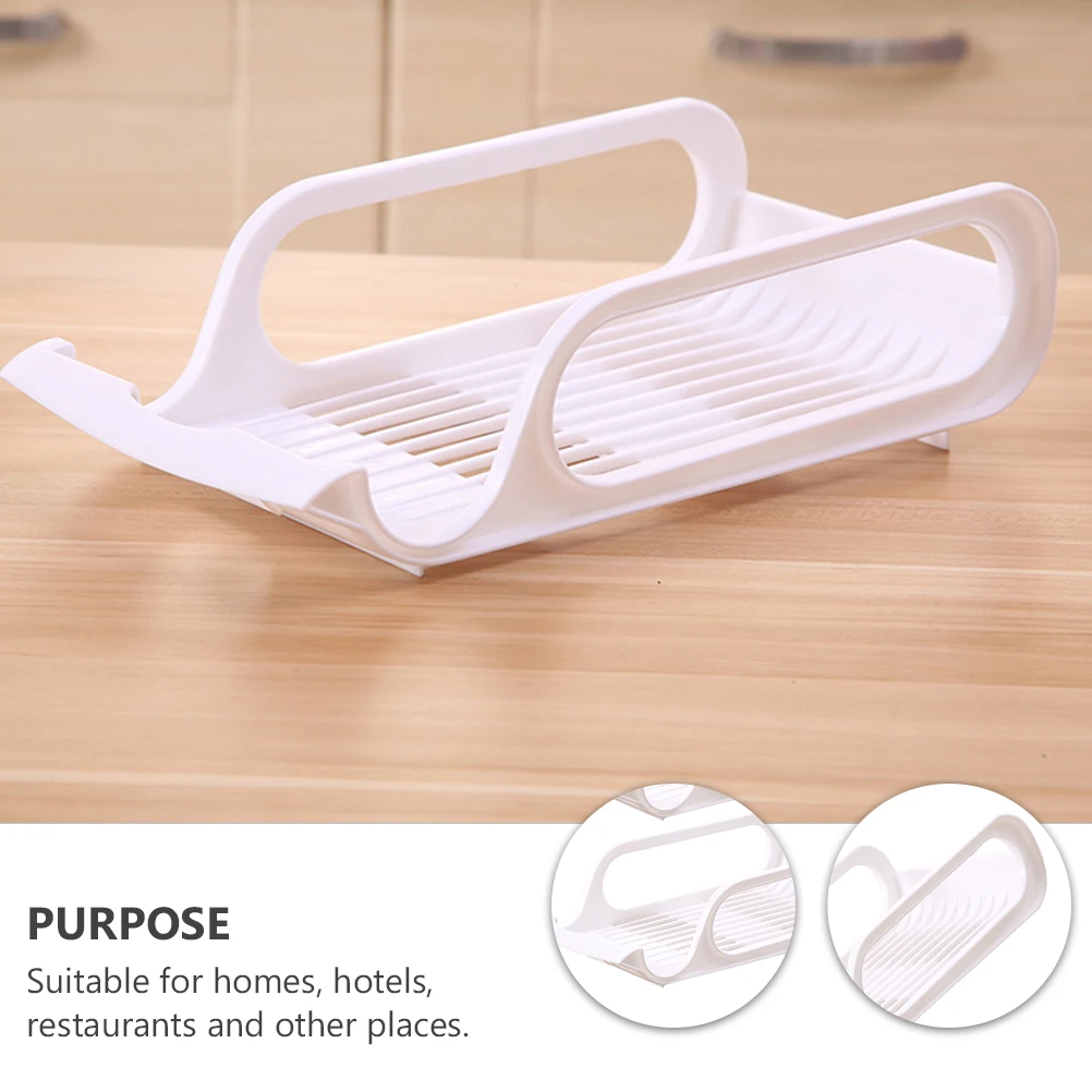 

2pcs Plastic Beverage Dispenser Beer Rack Soda Can ganizer Refrigerator Storage Vegetable Fruit Bowl Container Storage Rack