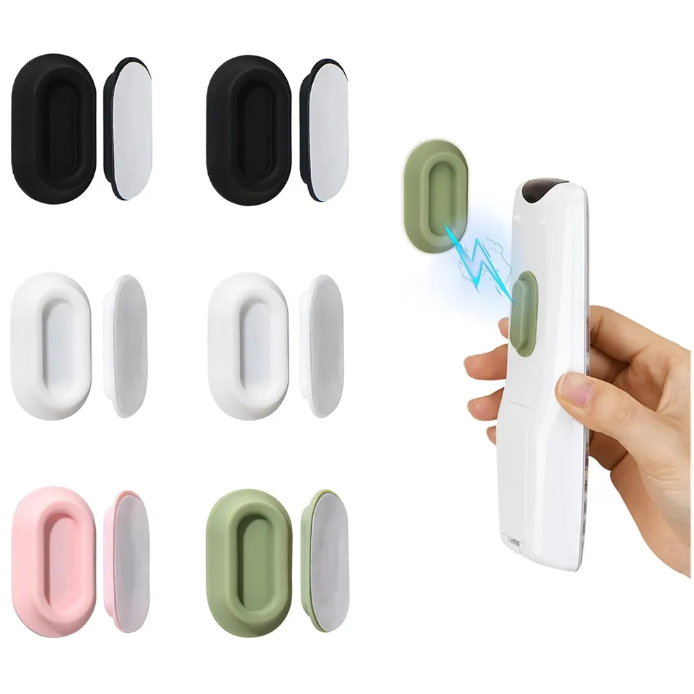 6-pack magnetische afstandsbedieningshouder, wandmontage, zachte siliconen afstandsbedieningscaddy met sterk zelfklevende afstandsbedieningshouder