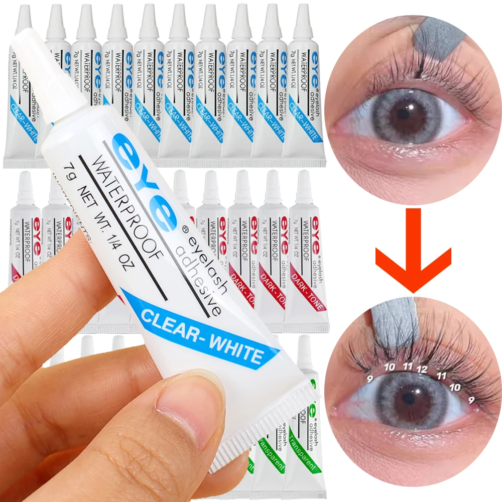 1-10PCS Waterproof Disposable False Eyelash Glue Accessories Eye Lash Glue New Strong Adhesive Professional Makeup Beauty Tools