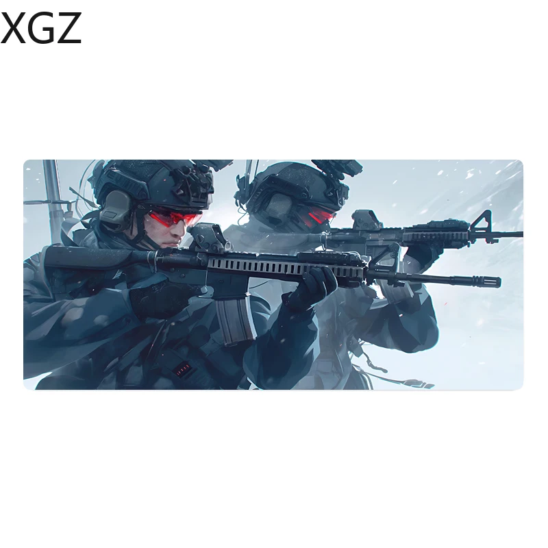 Military warfare Professional game mouse pad non-slip animation rubber suitable for learning office games tappetion PC mat XXL