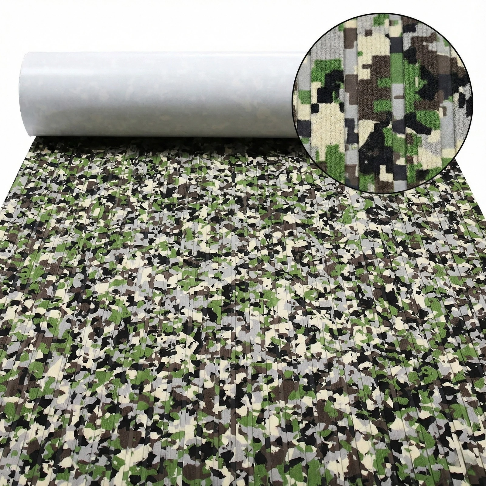 

2400x1200x5mm Camo EVA Foam Boat Flooring Pad Non-Slip Self-Adhesive Marine Decking Sheet Mat Yacht Kayak RV Boat Accessories
