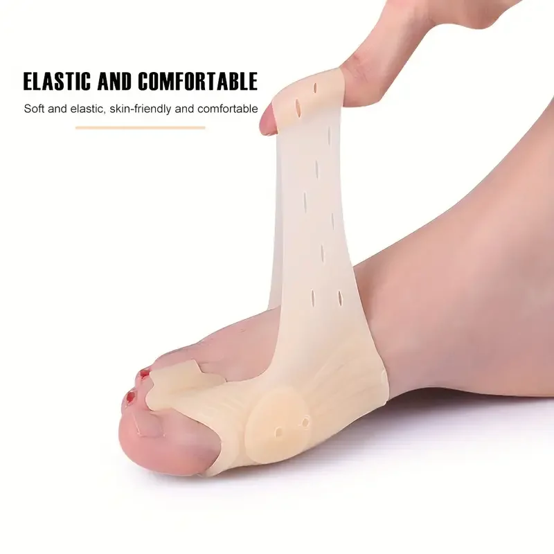 1 Pair of Silicone Bunion Adjusters - Soft and Comfortable Relief for Foot Pain, Perfect for Night and Home Use