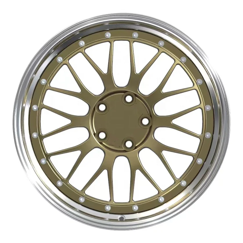 Custom Forged Wheel Rims Aluminum Alloy Car 18'' 19'' 20 Inch Deep Lip Polished Two-pieces Forged Wheel view 2