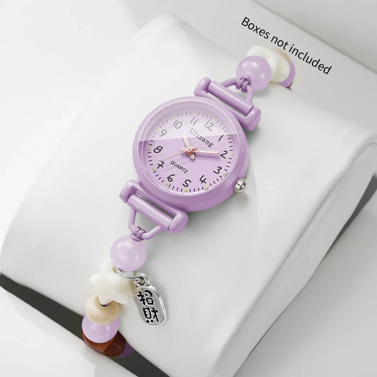 Fashion Beads Strap Women Wristwatches Arabic Dial Quartz Watch for Girls Students Clock Gift Relogio Feminino  (Without Box)