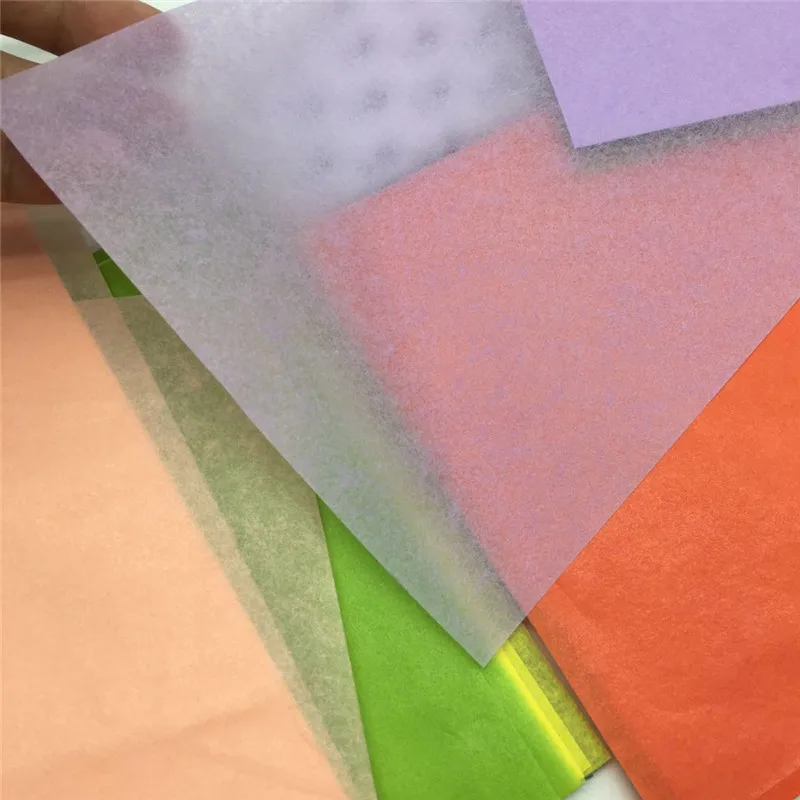 100sheet/bag A5 Wrapping Handbook priming Copy Multicolor Print Tissue Paper Bookmark Gift Wrapping DIY thin Packaging Material