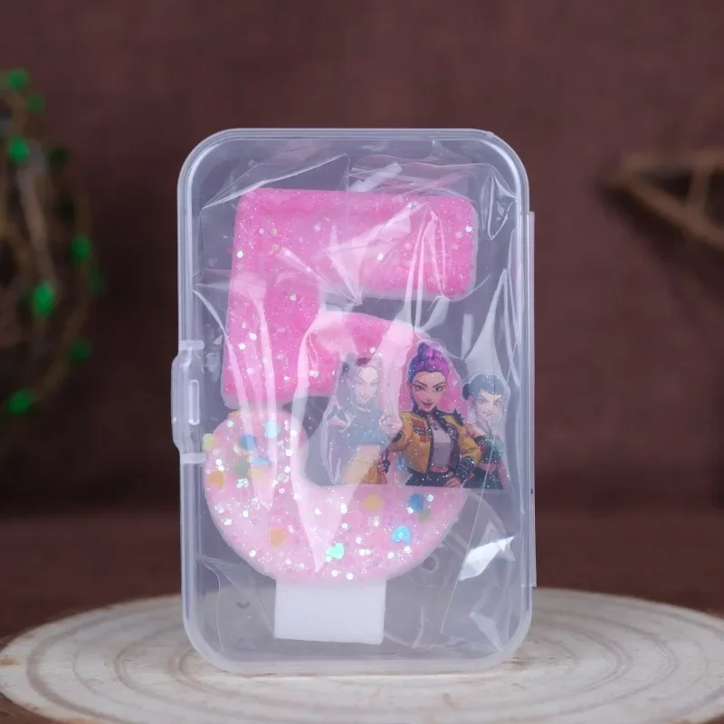 

0-9 Digital candle cake decoration for birthday witch girl handmade cartoon candles party decoration gift 2026