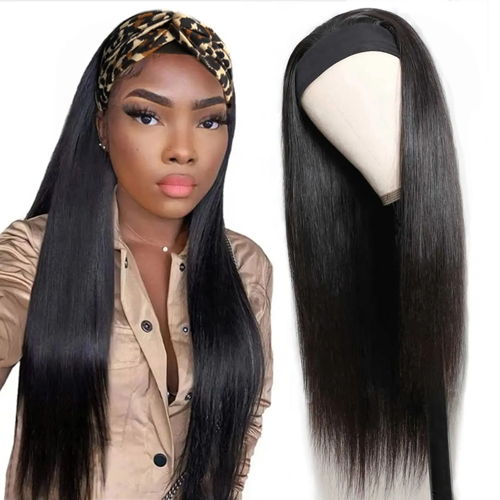 Straight 200 Density 13x6 HD Transparent Lace Frontal Human Hair Wig 30 Inch Lace Front Wig PrePlucked 5x5 Glueless For Women