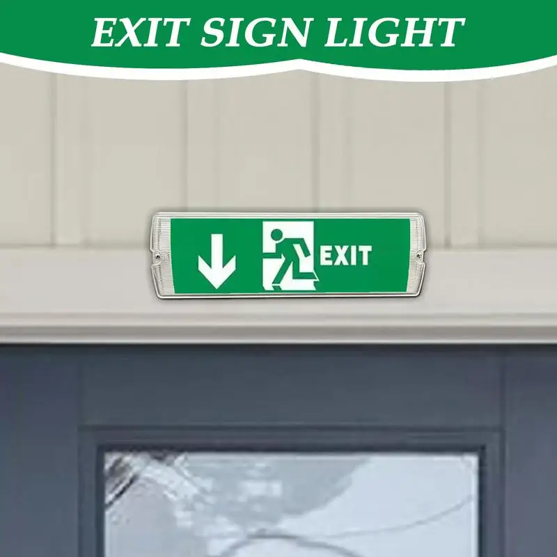 Illuminated Exit Signs Urgent Evacuation Light LED Safety Exit Sign Evacuation Indicator Light Fire Exit Sign Lights Super