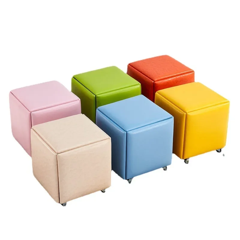 Rubik's Cube Stool Multi-function Sofa Simple Combination Household Shape Shoes Changing Celebrity Living Room 36*36*38cm