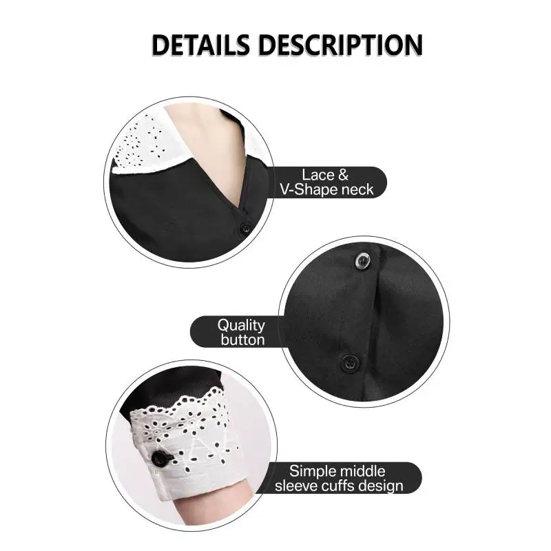 WENAM متوفر في المخزون أزياء الهالوين Moira O'Hara الأمريكية التأثيرية لقصة الرعب فستان خادمة مثير للنساء مع زي النادل المئزر