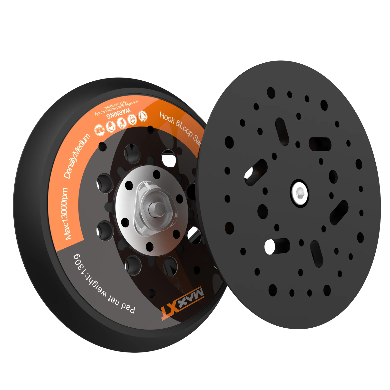 MAXXT 6inch、5inch 150mm 125mm Sanding Disc Backing Pad Hook and Loop Multi Holes For Brushless Orbital Sander