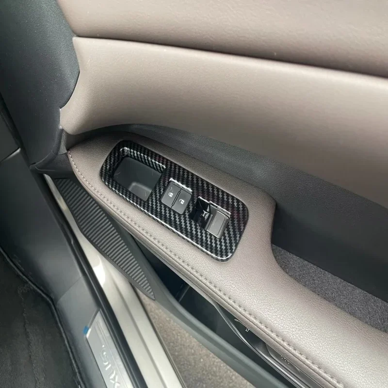 For Lexus RX 350h 450h 500h 2023 2024 carbonfiber Window Switch Rear Seat Air Condition Gear Shift Panel steering wheel Cover