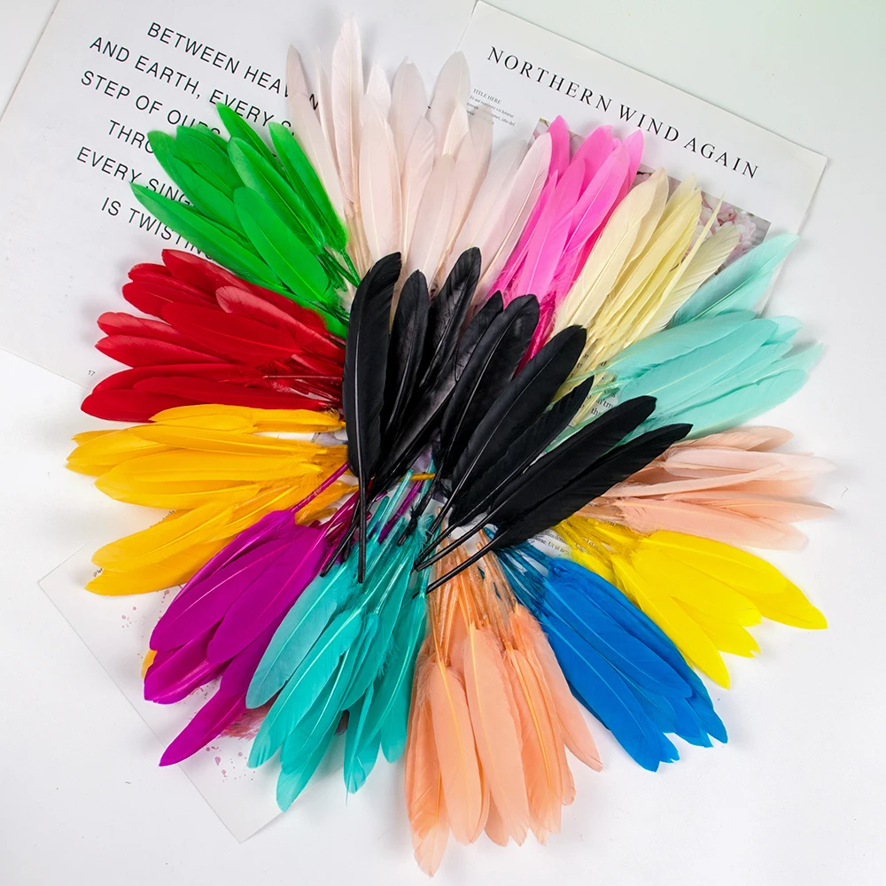 50/100/200 Adet Doğal Kaz Tüyü - Wedding Supply Bulk incelemesi ve fiyatı