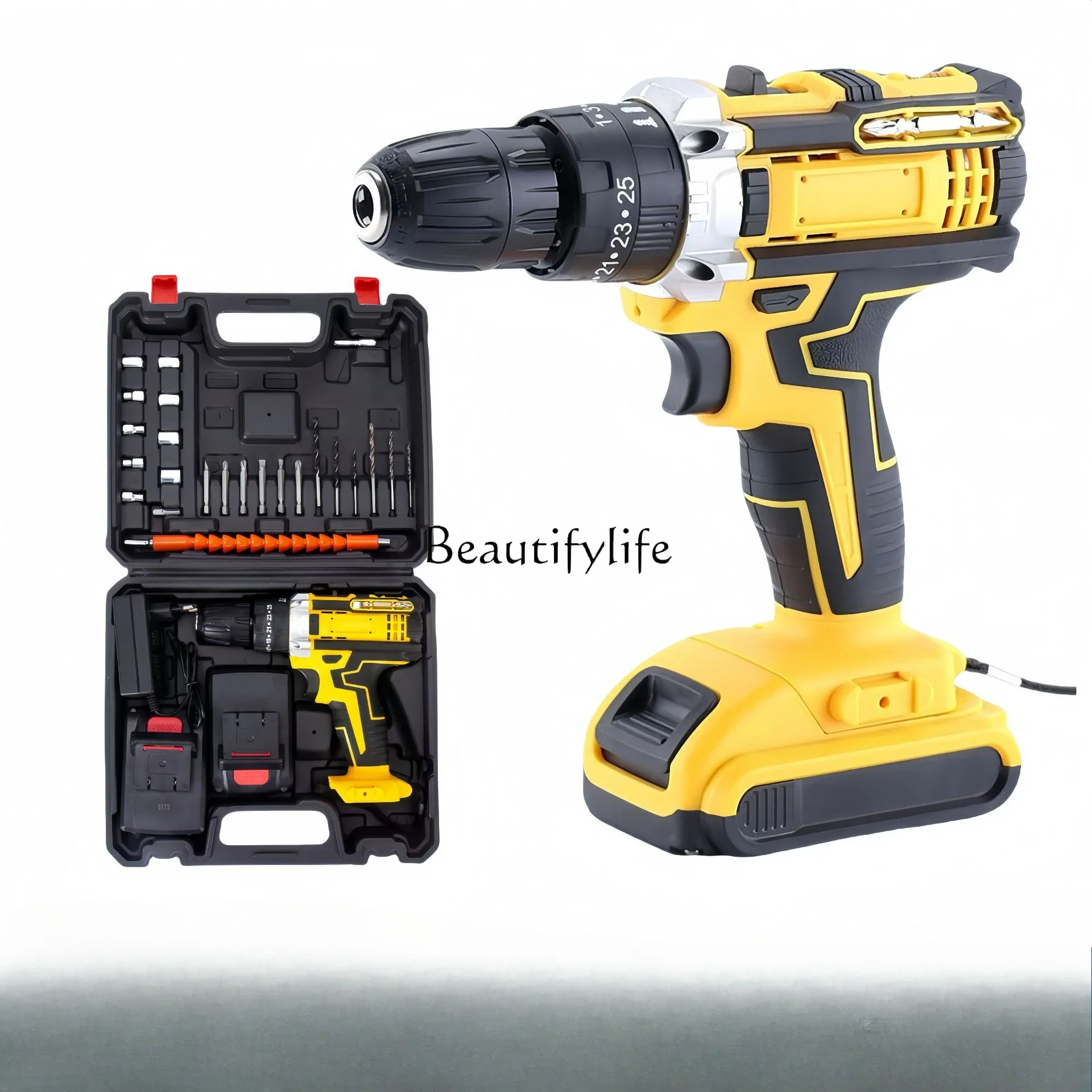 

Processing custom multi-functional lithium battery drill screwdriver set charging