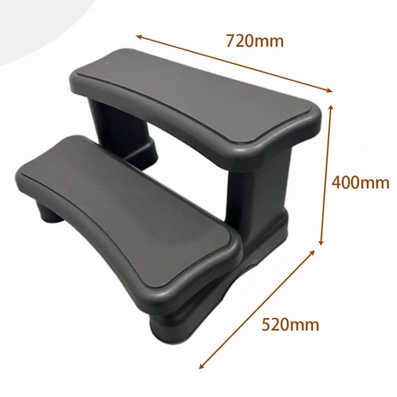 Folding Aluminum Step Ladder, Non-Slip Anti-Slip Bathtub Stairs, Heavy Duty