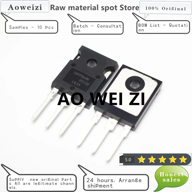 

Aoweizi 2023 + 10-50-100PCS IRFP064NPBF IRFP064N IRFP064 TO-247 100% Новый оригинальный