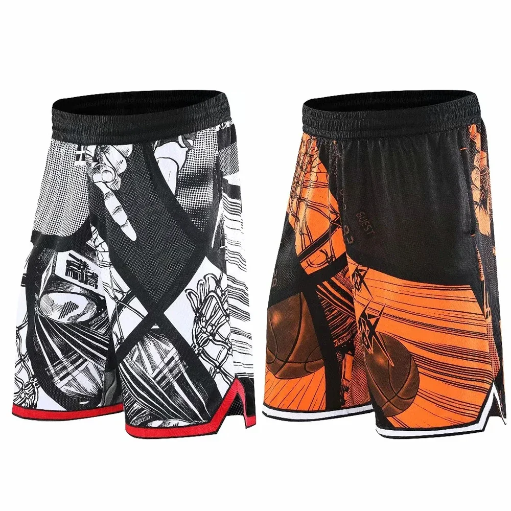 

2020 New Basketball Shorts Breathable Sport Sweat Running Shorts Outdoor Sports Fitness Short Pants Loose Beach Shorts Homme