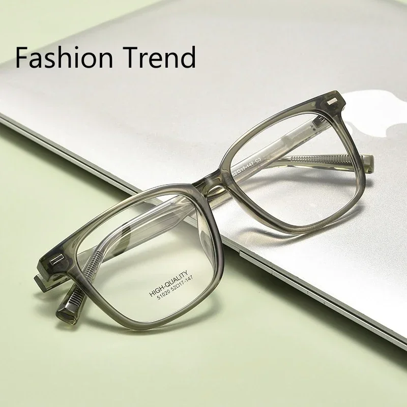 

Rectangle TR90 Glaeese Frames Fashion Optical Prescription Eyeglasses Men Retro Ultralight High Quality Flexible Frame BW51020V