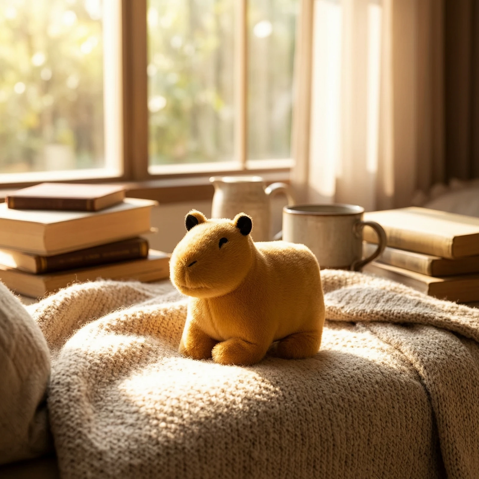 Capybara Stuffed Animal Cute Capybara Stuffed Plushie Soft Handheld for Children, Nursery, Desk