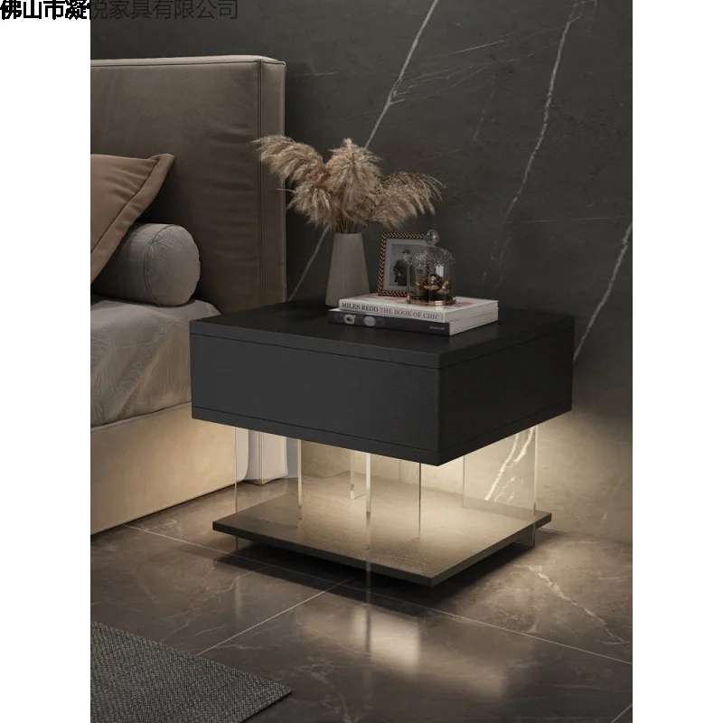 Bedside table Suspended bedroom Bedside table Small locker Bedside storage cabinet Master bedroom Suspended cabinet