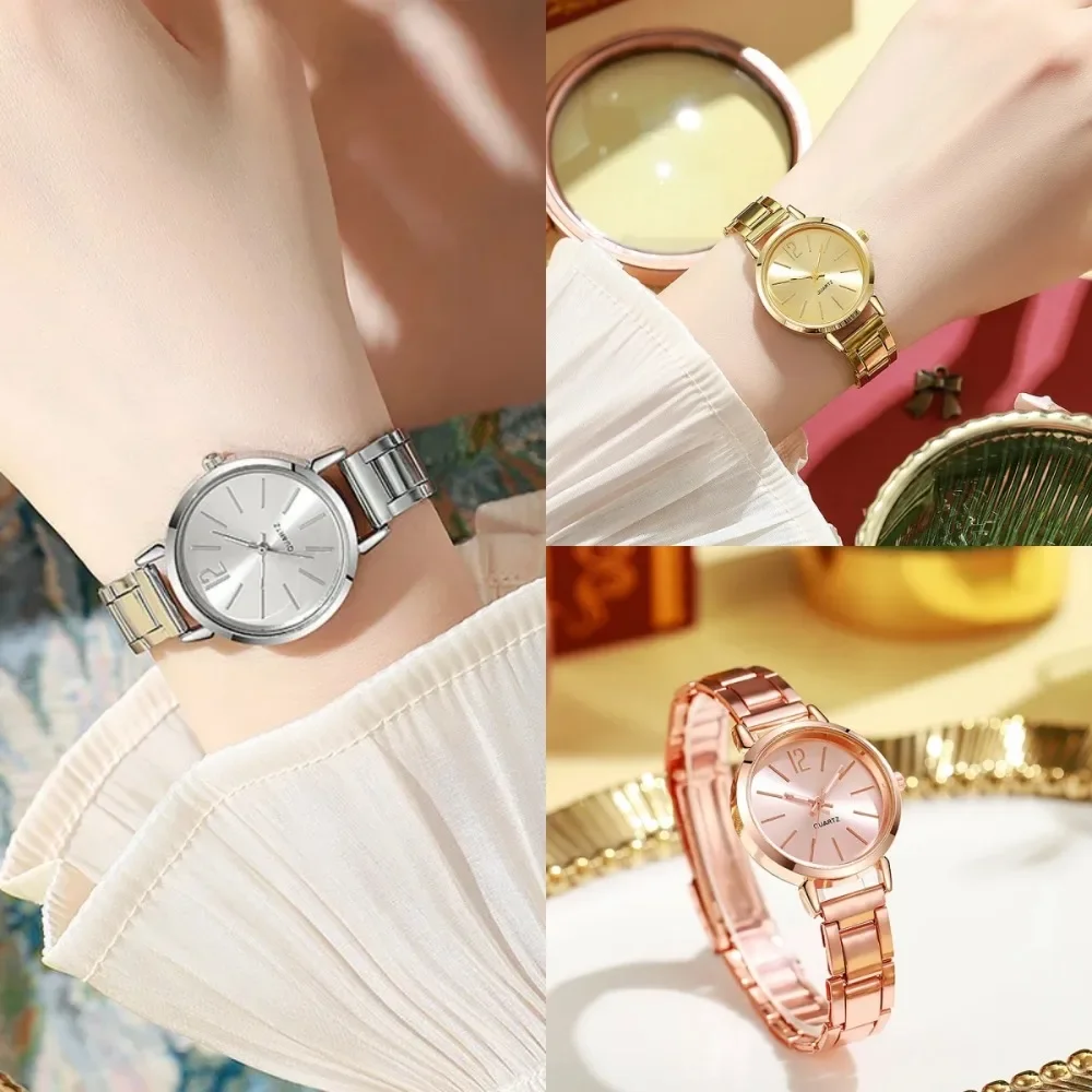 Luxury Women Watches Simple Dial Hollow Strap Bracelet Quartz Watch Fashion Ladies Wristwatch Clock For Girl Relogio Feminino