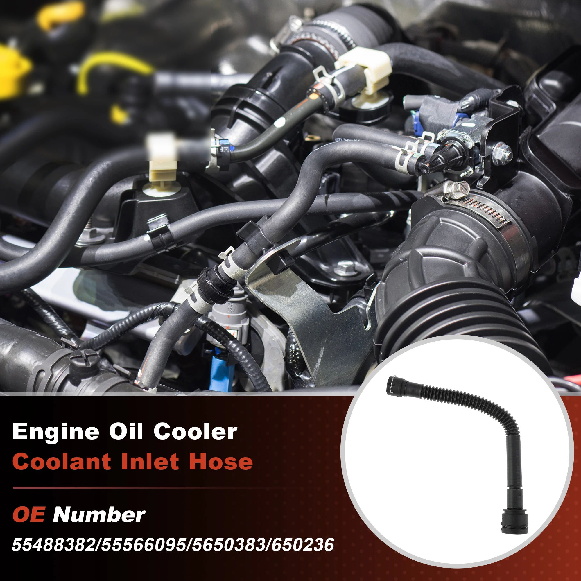 

X Autohaux No.55488382 Впускной шланг охлаждающей жидкости двигателя для Chevy Cruze 2.0L Diesel 2014 для OPEL Cascada 2.0 CDTI 2013-2015