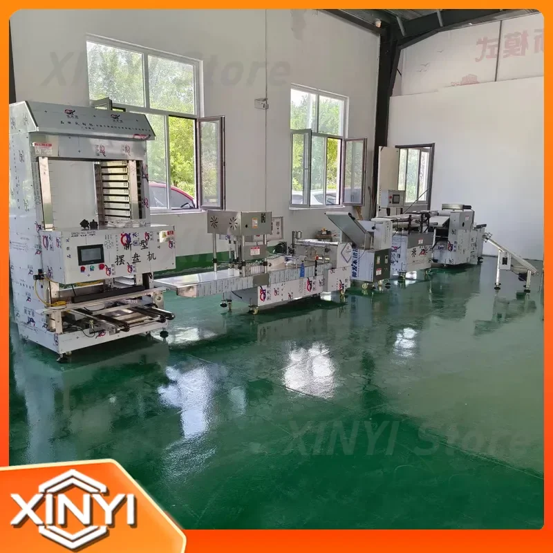 for Commercial Imitation Handmade Steamed Bun Machine Old Noodles Flower Roll Maker Full Set Automatic Assembly Line