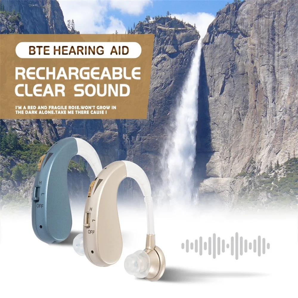 Hot Sales Hearing Aid Earphone Invisible Sound Amplifier Noise Reduction Headset Ear Hook Charging For Elderly Person