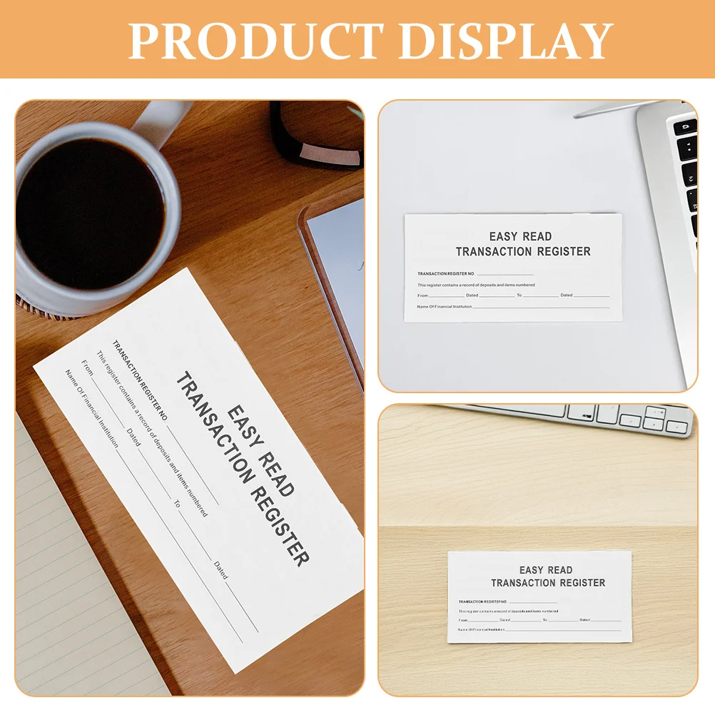 10 pz Checkbook Register Blank Notebook finanziario Libro contabile portatile per il monitoraggio delle transazioni con calendario 2024-2026