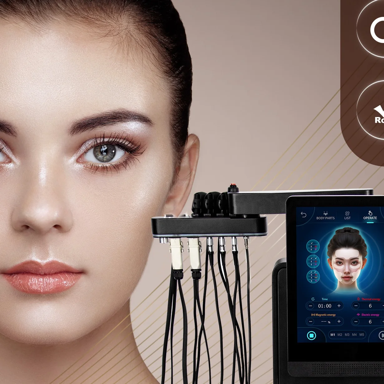 

Усовершенствованный аппарат для омоложения кожи лица: лифтинг, сужение пор и улучшение состояния мелких морщин с интеллектуальным управлением