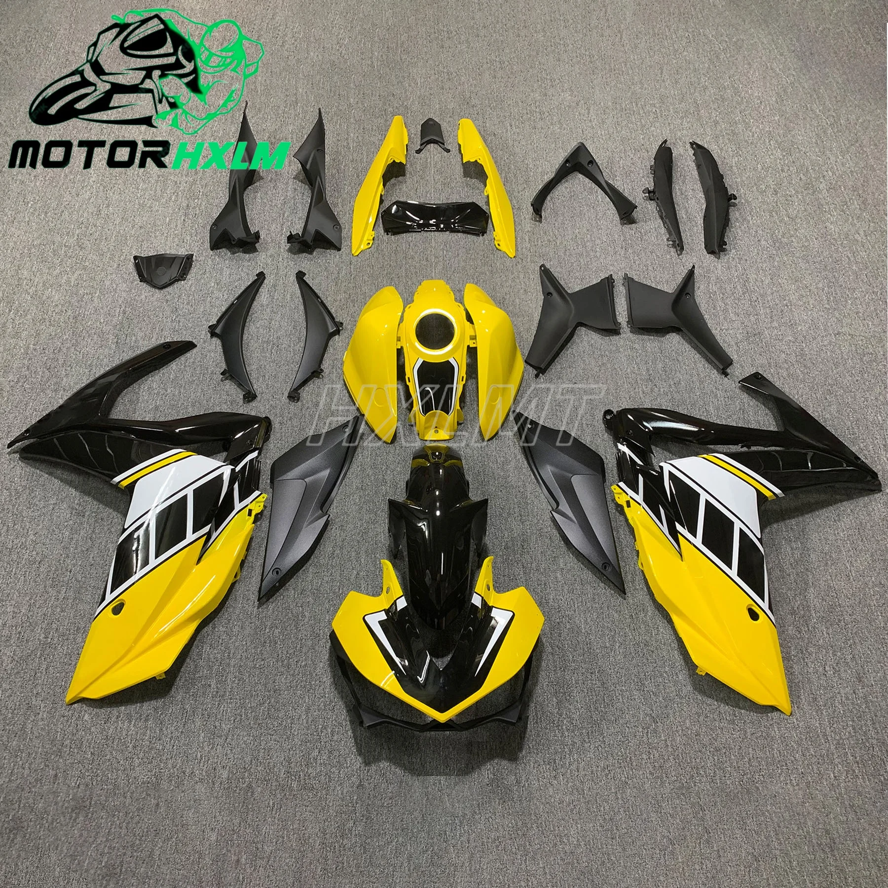 Quality Motorcycle Injection Bodywork Fairings Kit For YAMAHA YZF R3 15-18 YZF R25 2015 2016 2017 2018 YZF-R3 Yellow