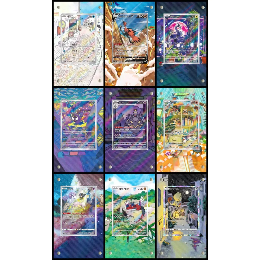 البوكيمون PTCG الاكريليك اللوحة الموسعة بطاقة الطوب Meowth كوريدون ميرايدون ميو غاستلي أنيمي الطرفية لعبة جمع بطاقة