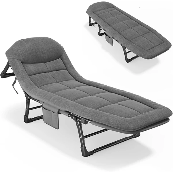 High Quality Modern Foldable Aluminum Alloy Height Adjustable Oversize Camping Cot & Bed