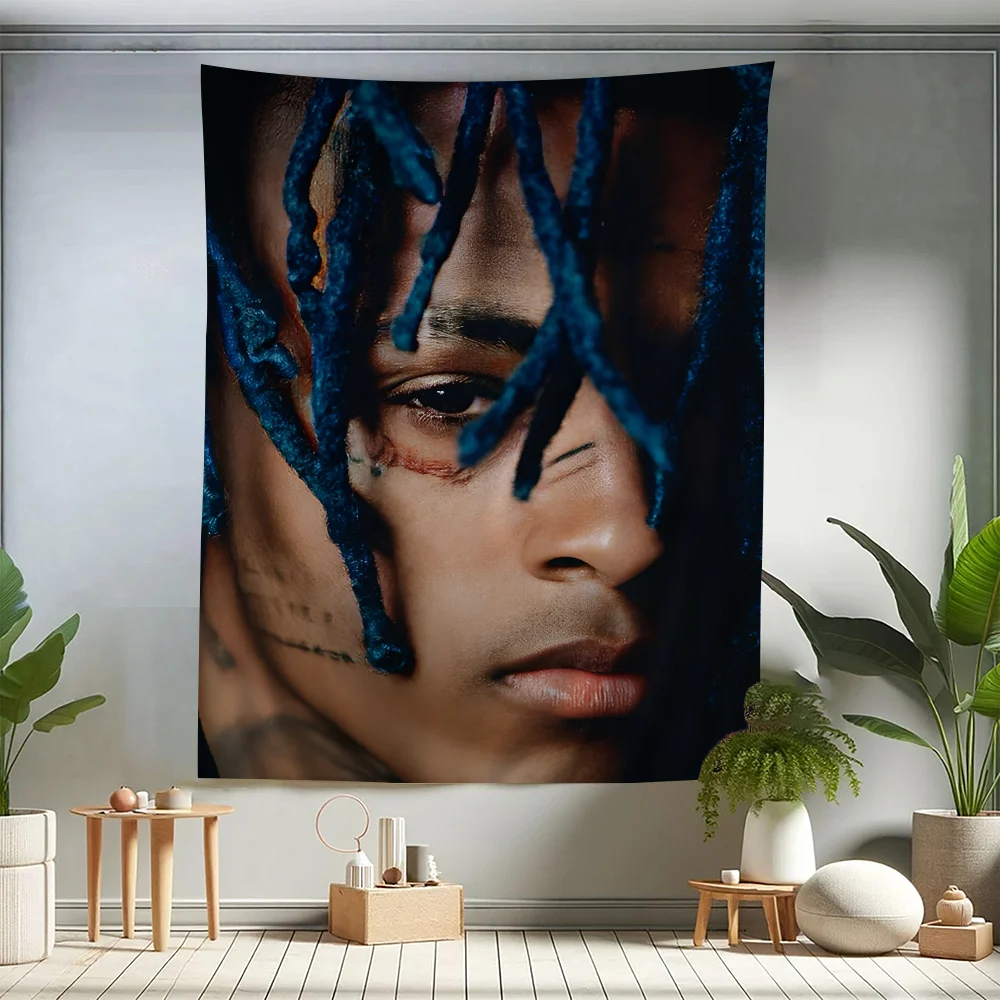 

X-XXXTENTACIONES-Hot Rapper Anime Tapestry Hippie Flower Wall Carpets Dorm Decor Cheap Hippie Wall Hanging