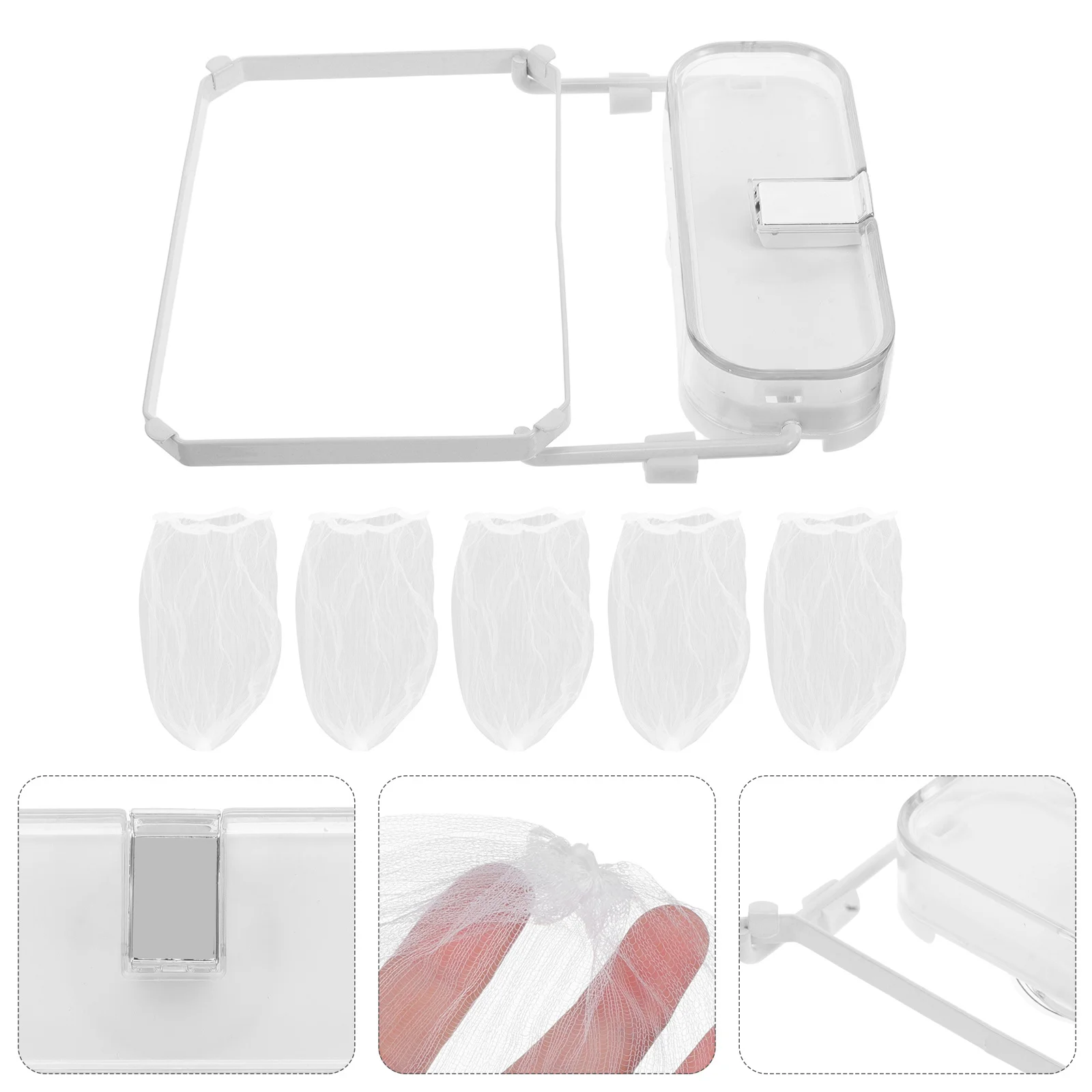 

1Set Kitchen Sink Filter Rack Suction Cup Drainage Organizer Food Residue Collector Space Saving Multiscene Application