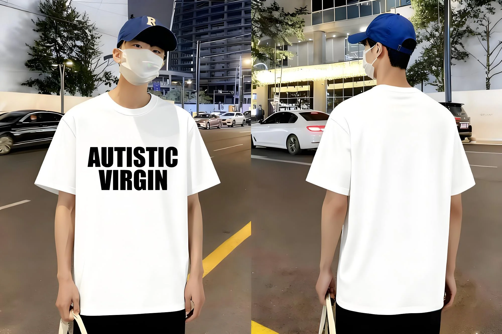 

Autism Print T-shirt 2025 New white cotton T-shirt suitable for both men and women to wear on the street casual short-sleeved