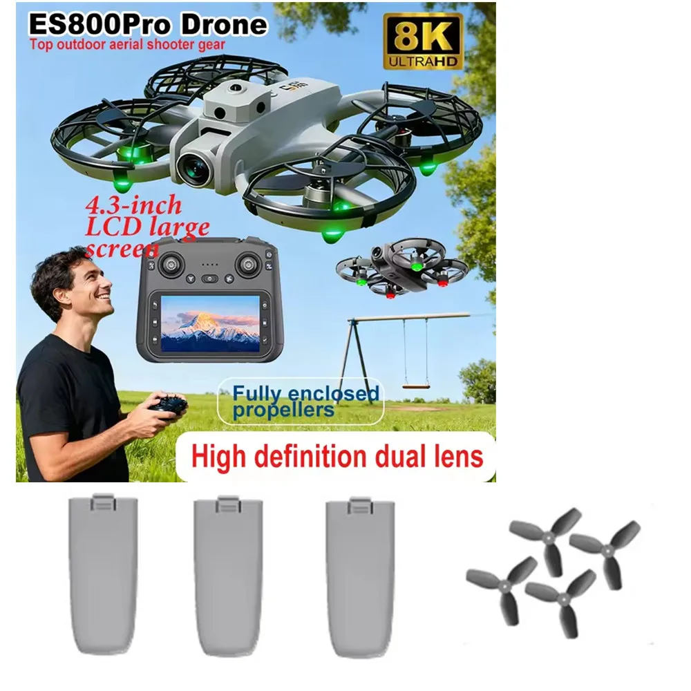 Accessori originali Batteria 3.7v 1050mAh / Pala dell'elica / Utilizzo per le parti del drone ES800Pro