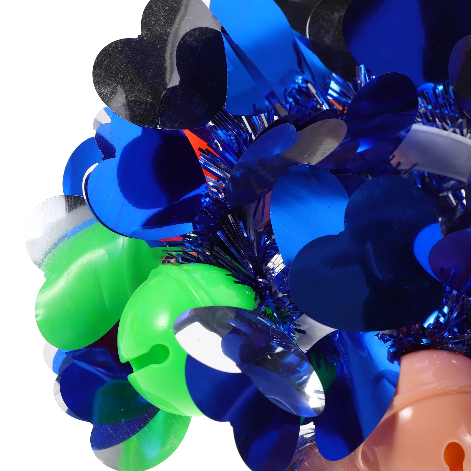 6Pcs Cheerleading Hand Flower Sequin Wristbands Bells Kindergarten Dance Performance Props Sports Cheerleader Wrist Jewelry