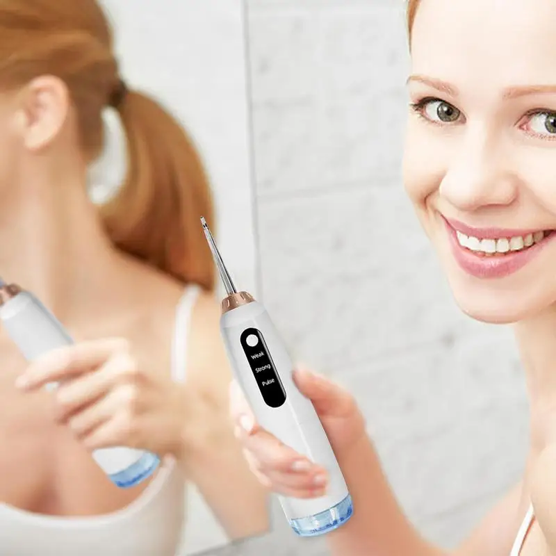 Irrigador bucal inalámbrico, hilo Dental recargable, chorro de agua portátil, tanque de agua de 500ml, limpiador de dientes impermeable para cuidado bucal
