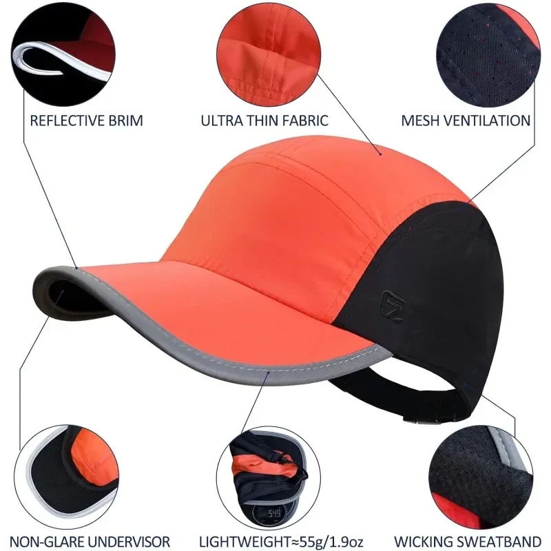 GADIEMKENSD Quick Drying Thin Breathable Baseball Cap Men Women Sport Outdoor Hiking Climbing Cycling Fishing Run Hat M17