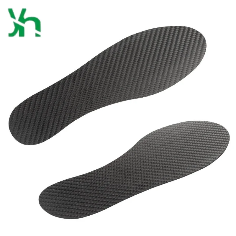 Solette in fibra di carbonio al 100% opaca in twill 3K: supporto per arco alto, leggere e stabili, adatte per la corsa, il basket e il calcio