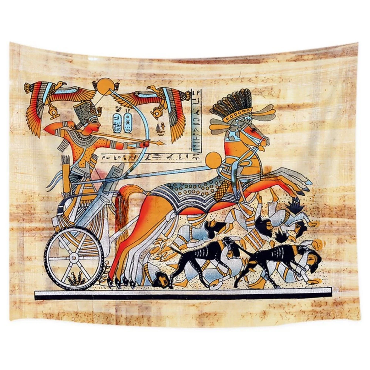 Eagle Pharaoh War Tapestry Wall Hanging Large Fabric Ancient Egypt Room Decor