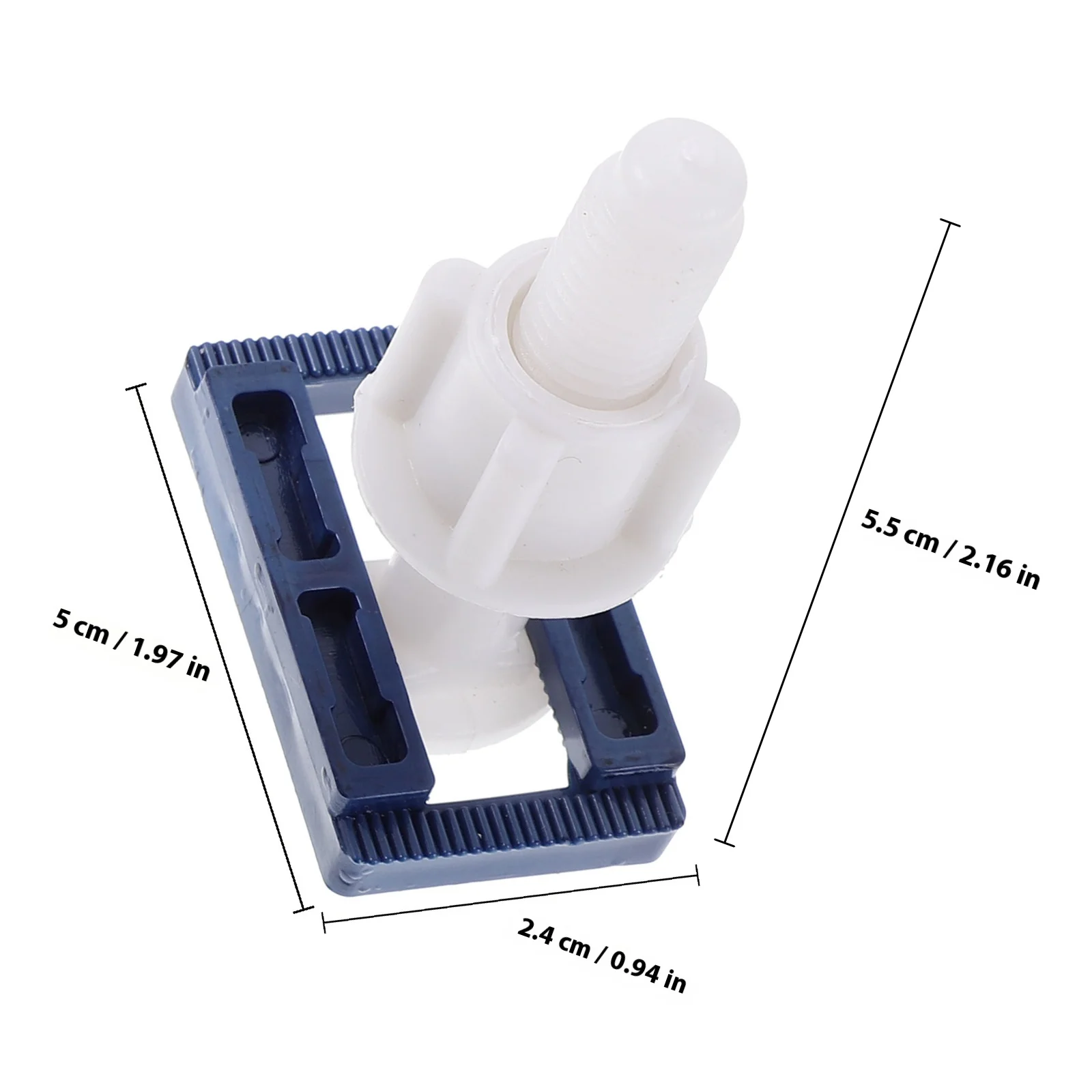 6 jeux de boulons de siège, vis de fixation en plastique de remplacement pour couvercle de toilette, pièces de réparation durables antirouille, raccords de charnières de toilette