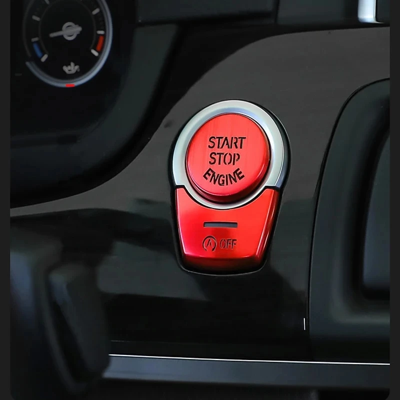 

Car styling ENGINE START STOP switch button Cover Accessories For BMW F20 F21 F22 F30 F32 F34 F10 F07 F01 F48 F25 F26 F15 F16