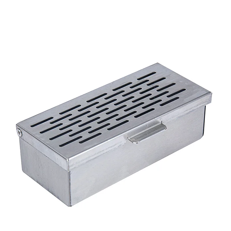 

Outdoor Barbecue Tools Bacon Boxes Stainless Steel Smoker Box BBQ Charcoal Vinegarette