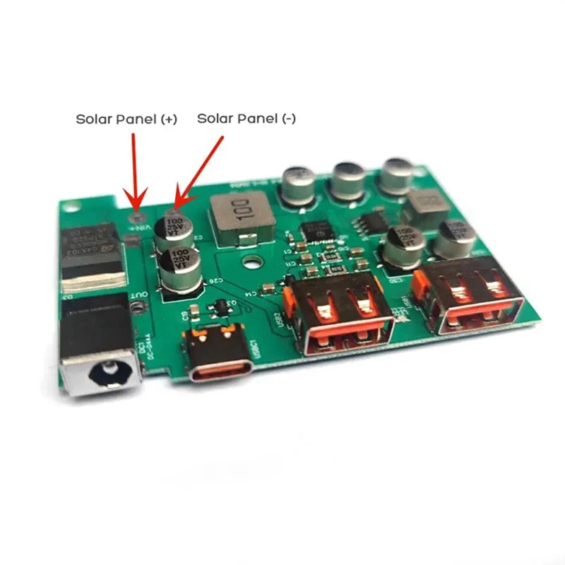 ABRE-Solar Controller Regulator Voltage Stabilizer Inverter QC 2.0 3.0 Quick Charge Type-C PD DC Output DIY Solar Charger